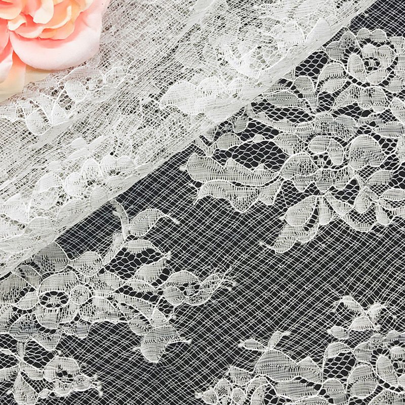 Dress Cutwork Curtain Nylon Lace Fabric for Women's Wear Wholesale Sup 4